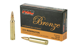 223 Remington 55gr FMJ Bronze