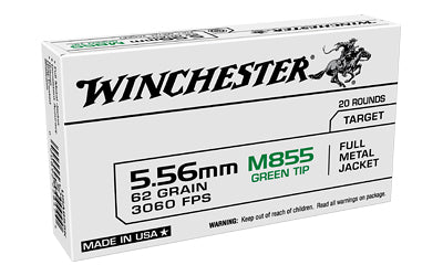 5.56 NATO 62gr FMJ Green Tip M855